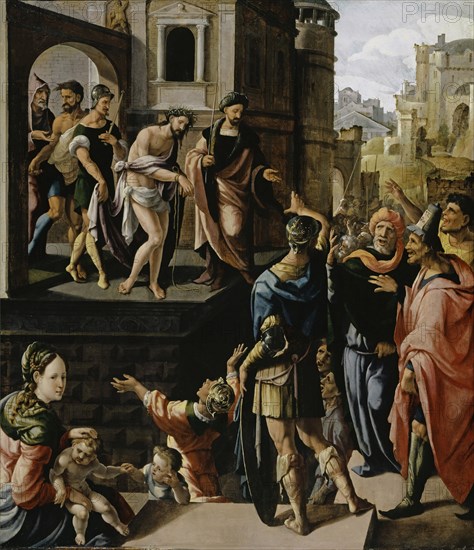 Ecce Homo, 1538 (?), Oil on oak, 91.8 x 80 cm, Not specified, Jan van Scorel, Schoorl bei Alkmaar 1495–1562 Utrecht