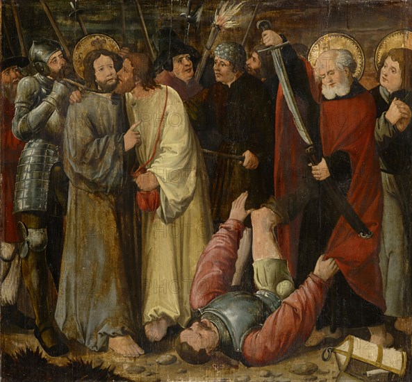 The Captivity of Christ, fir wood, 81 x 86.5 cm, unmarked, Hans Leu d. J., Zürich um 1490–1531 in der Schlacht am Gubel