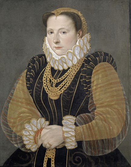 Portrait of Eva Truchsess von Rheinfelden, 1580, oil on canvas, 54 x 42.5 cm, unmarked, but dated at the top right: 1587, Hans Bock d. Ä., Zabern/Elsass um 1550/52–1624 Basel
