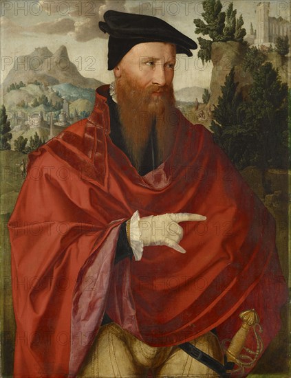 Portrait of the Anabaptist David Joris, c. 1540/45, oil on oak, 88.9 x 68.4 cm, unmarked, Niederländischer Meister, 16. Jh.