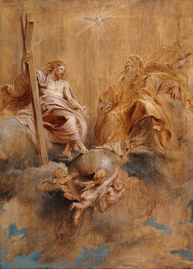 The Holy Trinity, c. 1616-1617, oil on oak wood, 64.3 x 46.3 cm, unmarked, Peter Paul Rubens, Siegen 1577–1640 Antwerpen