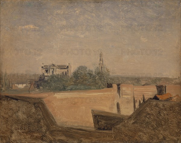 Les remparts d'Arras, 1852, oil on canvas, 32.5 x 40.8 cm, unsigned, Jean-Baptiste Camille Corot, Paris 1796–1875 Paris