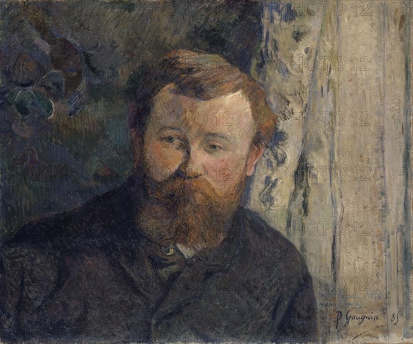 Portrait du peintre Achille Granchi-Taylor, 1885, oil on canvas, 46.1 x 55 cm, signed and dated lower right: P Gauguin 85, Dedication, which was subsequently repainted: à il Signor Achille, amicalement, Paul Gauguin, Paris 1848–1903 Atuona/Marquesas Inseln