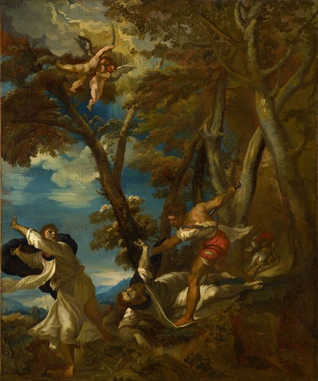 Le martyre de saint Pierre (d'après Titien), c. 1814, oil on canvas, 65.1 x 54.1 cm, unsigned, Théodore Géricault, Rouen 1791–1824 Paris