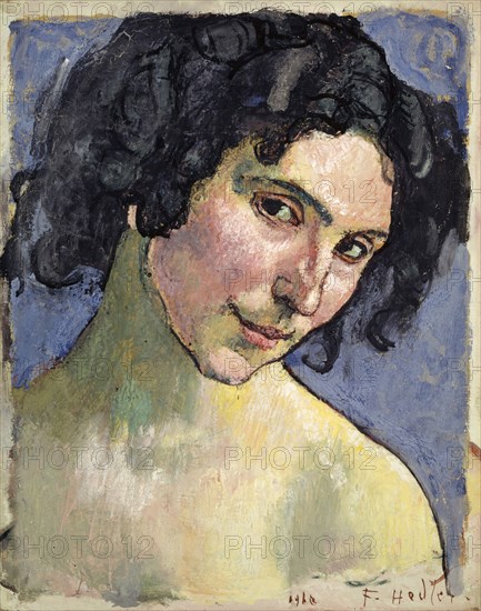 Portrait of the model Giulia Leonardi, 1910, oil on canvas, 40.8 x 32.4 cm, Dated and signed lower right: 1910 F. Hodler., Ferdinand Hodler, Bern 1853–1918 Genf