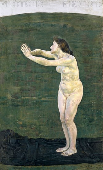 Aufgehen im All, 1892, oil on canvas, 159 x 97.2 cm, signed twice lower right: Ferd Hodler, Ferd., Hodler, ., Ferdinand Hodler, Bern 1853–1918 Genf