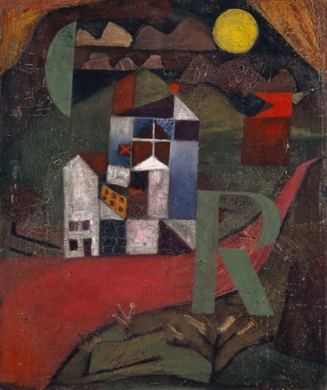 Villa R, 1919, 153, oil on board, 26.5 x 22.4 cm, Not marked, Paul Klee, Münchenbuchsee/Bern 1879–1940 Muralto b. Locarno/Tessin