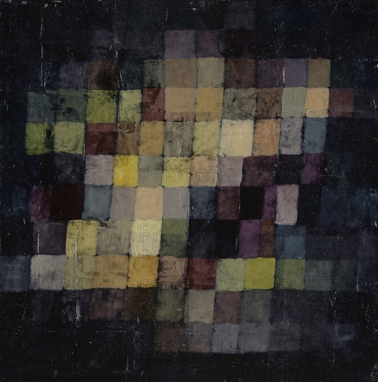 Old Sound, 1925, 236 (X 6), oil on cardboard nailed to frame, 38.3 x 38 cm, signed and dated lower left: Klee, 1925, X., 6, Paul Klee, Münchenbuchsee/Bern 1879–1940 Muralto b. Locarno/Tessin