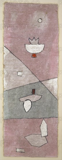 Pflanzen-Analytisches, 1932, 229 (V 9), Watercolor on plaster base on canvas on cardboard, 53.5 x 19 cm, Signed top left: Klee, dated and originally inscribed on the cardboard with marginal ridges: 1932 V. 9. Plant-Analytical [preserved in Restoration File], Paul Klee, Münchenbuchsee/Bern 1879–1940 Muralto b. Locarno/Tessin