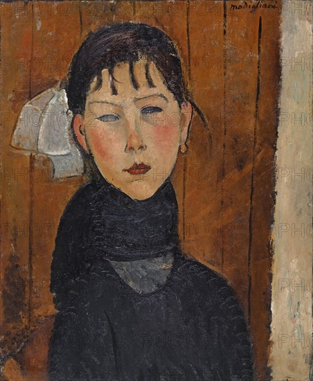 Marie (Marie, fille du peuple), 1918, oil on canvas, 61.2 x 49.8 cm, signed upper right: modigliani, Amedeo Modigliani, Livorno 1884–1920 Paris