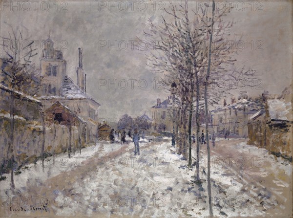 Le Boulevard de Pontoise à Argenteuil, Neige, 1875, oil on canvas, 60.2 x 81.2 cm, signed lower left: Claude Monet, Claude Monet, Paris 1840–1926 Giverny