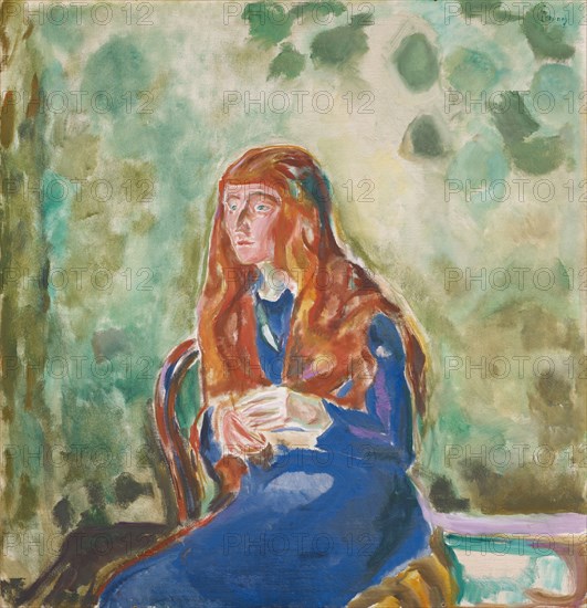 Portrait of Kate Perls, 1913, oil on canvas, 120.5 x 116 cm, Signed upper right: E Munch, Edvard Munch, Løten b. Hamar/Hedmark 1863–1944 Oslo