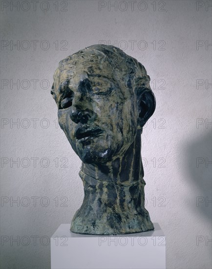 Pierre de Wissant, tête colossale, 1908/1909, bronze, 82.5 x 49 x 54 cm, signed lower left below the head: A. RODIN, Giesserstempel behind at the lower edge of the base: ALEXIS RUDIER, FONDEUR.PARIS, Auguste Rodin, Paris 1840–1917 Meudon