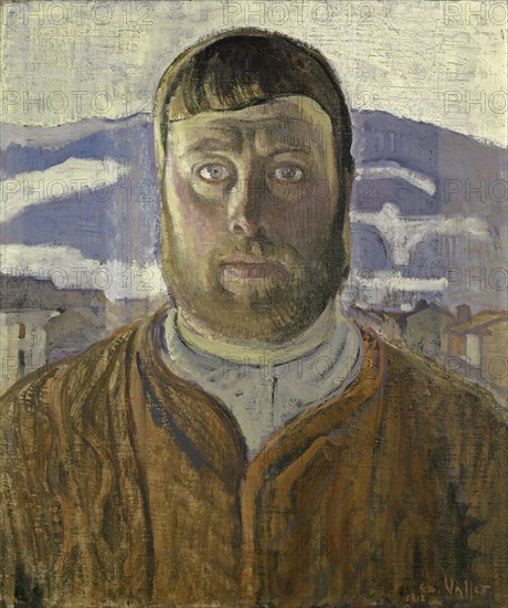 Autoportrait, 1912, oil on canvas, 44 x 37 cm, signed and dated lower right: ED., VALLET, 1912, Edouard Vallet, Genf 1876–1929 Cressy b. Genf