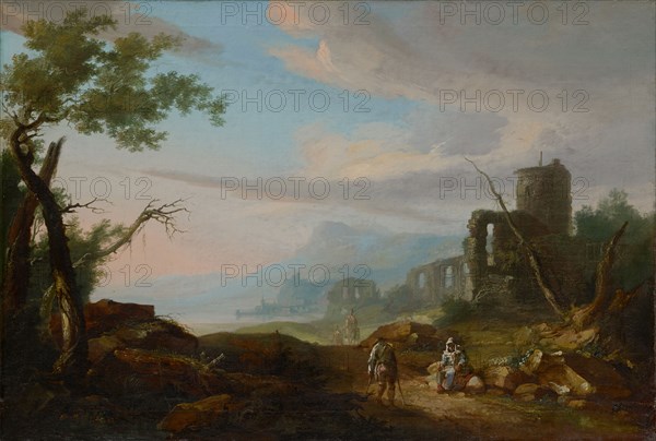Seascape with ruins, 1769, oil on canvas, 78.4 x 114.4 cm, signed lower right: C. Wolff.1769., Caspar Wolf, Muri/Aargau 1735–1783 Heidelberg