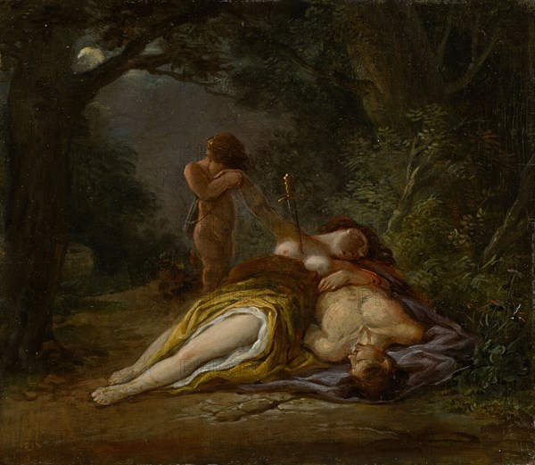 Pyramus and Thisbe, 1802, oil on oak, 18.5 x 21 cm, unsigned, Maximilian Neustück, Mainz 1756–1834 Basel