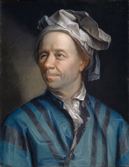 Portrait of Leonhard Euler, 1753, pastel on paper, 57 x 44 cm, signed and dated top right: E: Handmann, Pinx: 1753., Emanuel Handmann, Basel 1718–1781 Bern