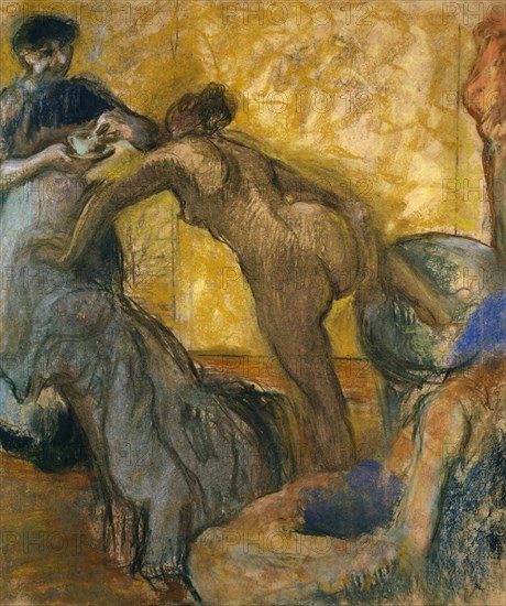 La tasse de chocolat, around 1900/1905, pastel on paper, 93 x 79 cm, unmarked, Edgar Degas, Paris 1834–1917 Paris