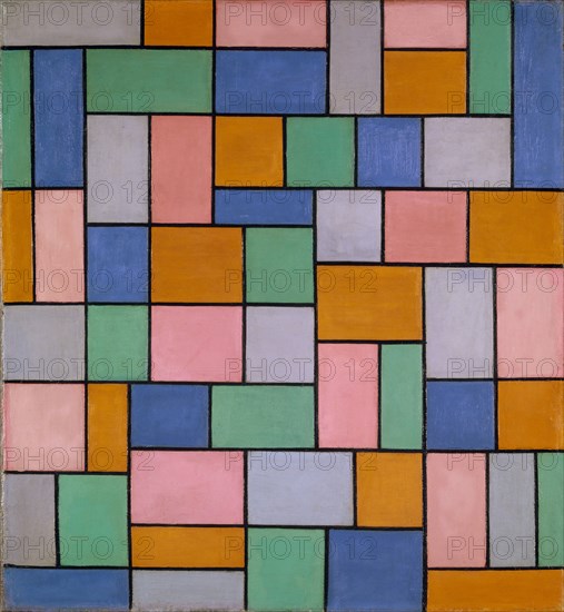 Composition with dissonance, 1919, oil on canvas, 64.9 x 59.6 cm, unsigned, Theo van Doesburg, Utrecht 1883–1931 Davos/Graubünden