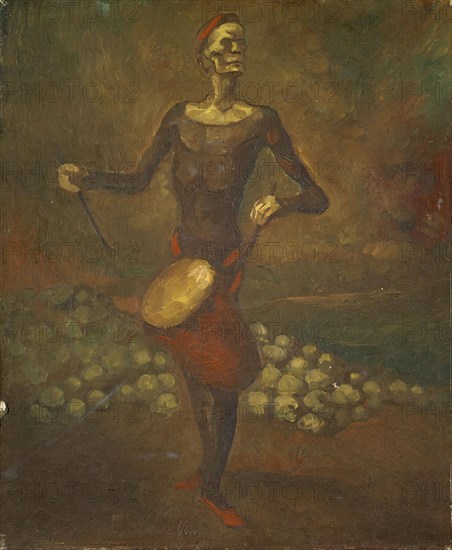 Tambour macabre, around 1924, oil on board, 46 x 38 cm, unsigned, Johannes Robert Schürch, Aarau 1895–1941 Ascona/Tessin