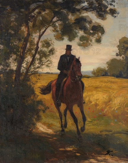 The Rider, 1882, oil on canvas, 48 x 38 cm, monogrammed lower right: RK., [, Ligated, ], Johann Rudolf Koller, Zürich 1828–1905 Zürich