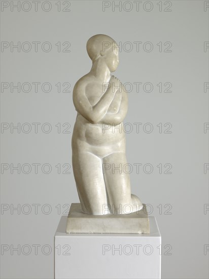 Bather, 1917, Marble, white, 67.5 x 27 x 28 cm, Unmarked, Carl Burckhardt, Lindau/Zürich 1878–1923 Ligornetto/Tessin