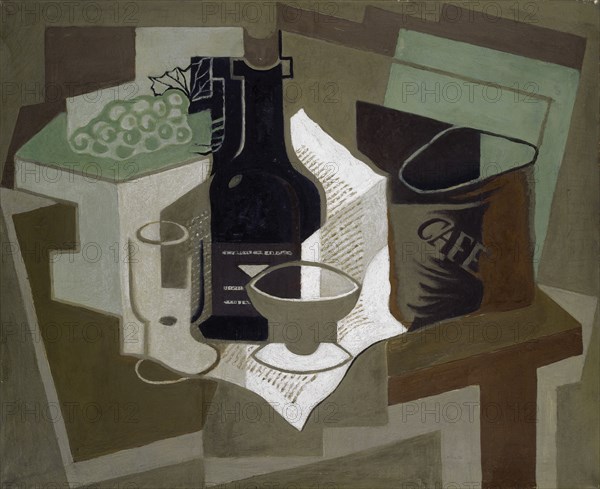 Le sac de café, 1920 (May)?, Oil on canvas, 60 x 73.5 cm, not referenced, Juan Gris, Madrid 1887–1927 Boulogne-sur-Seine/Hauts-de-Seine