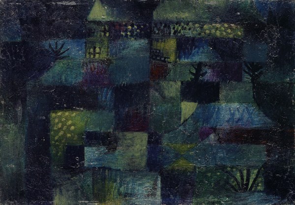 Terraced Garden, 1920, 181, oil on board, 28 x 40 cm, signed lower left: Klee, inscribed on the top of the frame above in pencil: 1920 181 terraced garden clover, Paul Klee, Münchenbuchsee/Bern 1879–1940 Muralto b. Locarno/Tessin