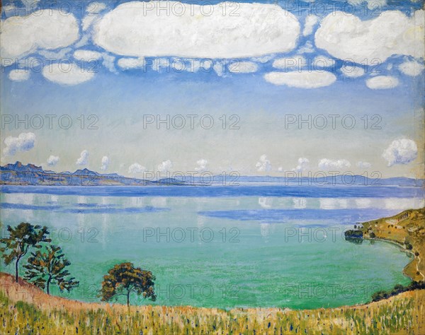 Lake Geneva from Chexbres, 1905, oil on canvas, 82.1 x 104.2 cm, Dated and signed lower right: 1905. F. Hodler, Ferdinand Hodler, Bern 1853–1918 Genf