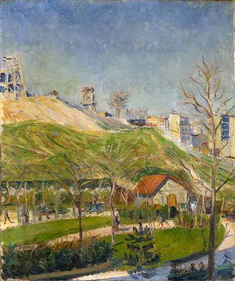 Square Saint-Pierre, Winter 1883/1884, oil on canvas, 65.4 x 54 cm, Dated lower right: 83., Paul Signac, Paris 1863–1935 Paris