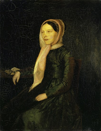 Portrait Wilhelmine Wiggenhauser (Widowed Lippe-Hull), Aunt of the Artist, 1849, oil on canvas, 35.5 x 27.5 cm, unsigned, Arnold Böcklin, Basel 1827–1901 San Domenico