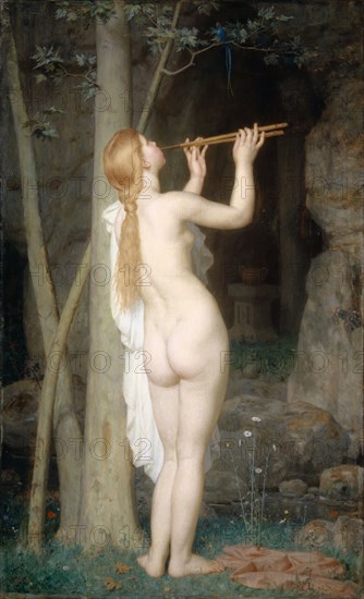 La charmeuse, 1868, oil on canvas, 82.5 x 50.5 cm, Marc Charles Gabriel Gleyre, Chevilly/Waadt 1806–1874 Paris