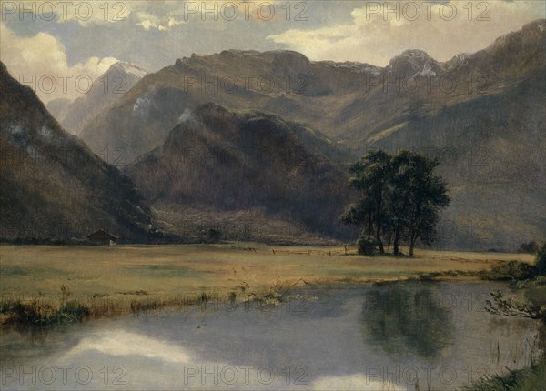 Landscape in Canton Uri, 1857-1861, oil on paper on canvas, 29 x 40.4 cm, not marked, Alexandre Calame, Vevey 1810–1864 Menton