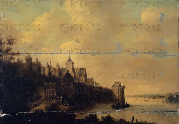 Nijmegen, oil on oak wood, 50.7 x 71 cm, Not specified, Jan van Goyen, (Art / style of), Leiden 1596–1656 Den Haag