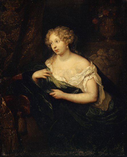 Lady in front of the mirror, 1681, oil on canvas, 48.5 x 39.3 cm, signed and dated lower left: Czernin, 1681 [C inscribed in N], Caspar Netscher, Heidelberg (?) um 1635–1684 Den Haag