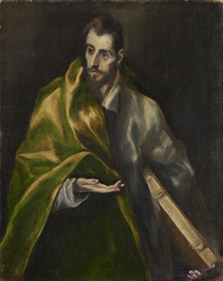 The apostle James d., Ä., Around 1600/04, oil on canvas, 102.4 x 83.2 cm, unsigned, El Greco (Theotokopoulos, Domenikos), (Schule / school), Candia (heute Herakleion)/Kreta um 1541–1614 Toledo