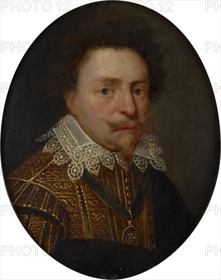 Friedrich Heinrich of Orange (1584-1647), after 1627, oil on oak, 15.8 x 12.8 cm, unsigned, Michiel Jansz. van Mierevelt, (Schule / school), Delft 1566–1641 Delft