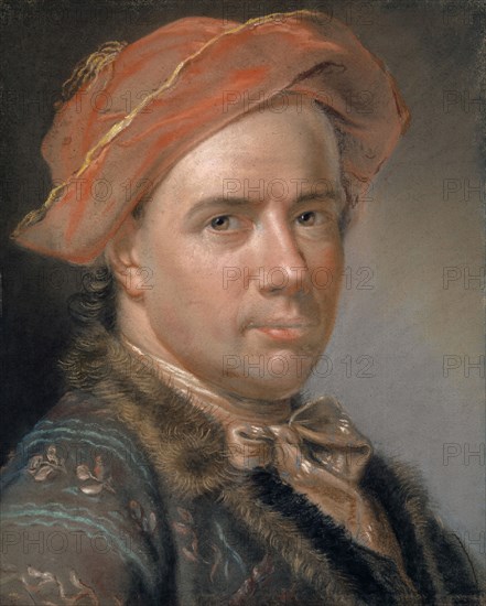 Selfportrait, 1759, pastel on paper, mounted on canvas, 39.5 x 33 cm, not marked, Emanuel Handmann, Basel 1718–1781 Bern