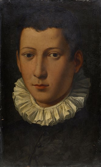 Portrait of a young man, oil on copper, 39.5 x 23 cm, unsigned, Alessandro Allori, (zugeschrieben / attributed to), Florenz 1535–1607 Florenz