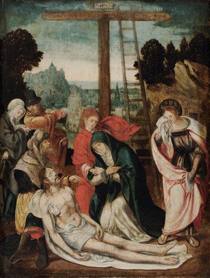Lamentation of Christ, 1st half of the 16th century, oil on panel, 41 x 31 cm, not specified, Niederländischer Meister, 16. Jh.