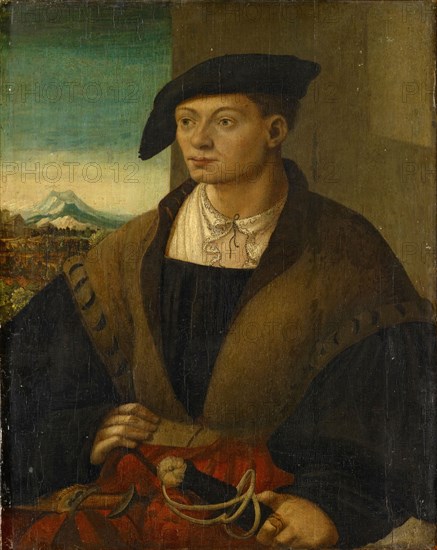 Portrait of a Young Man, c. 1520, oil on linden wood, 56.5 x 44.5 cm, unsigned, Schweizerischer Meister, 16. Jh., (?)