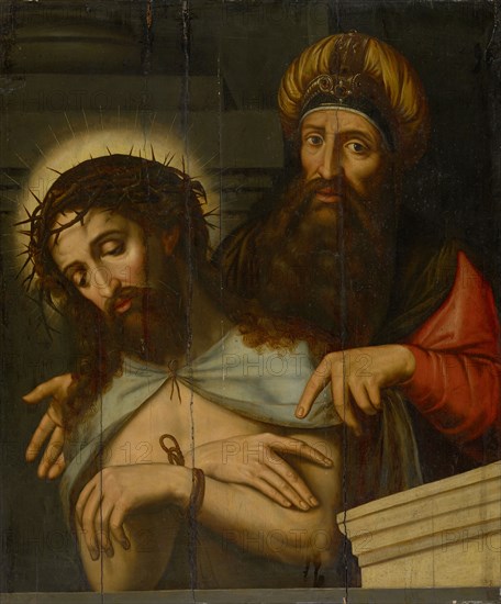 Ecce Homo, oil on panel, 92 x 77 cm, Not referenced, Jan Massys, (Umkreis (?) / circle (?)), Antwerpen um 1509–1575 Antwerpen