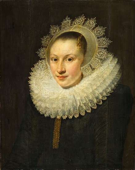 Portrait of a young woman, oil on oak, 62 x 49.5 cm, unsigned, Michiel Jansz. van Mierevelt, Delft 1566–1641 Delft