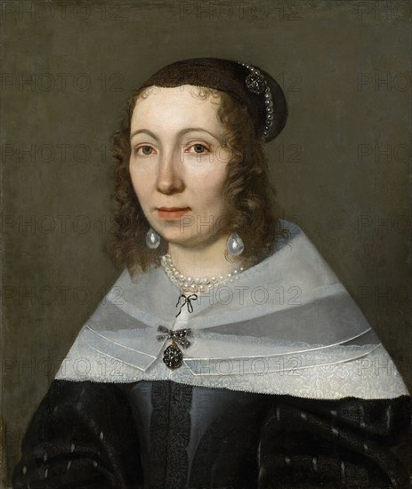 Portrait of Maria Sibylla Merian, 1679, oil on canvas, left modern adorned and mounted on wood fiber board, 59 x 50.5 cm, Jacob Marrel, (?), Frankenthal 1613–1681 Frankfurt am Main