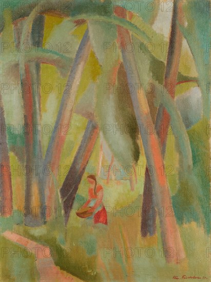 Riverside (Motive an der Birs, Rüti-Hard), 1920, oil on canvas, 74 x 55 cm, signed and dated lower right: Arn., Fiechter 20, Arnold Fiechter, Sissach/Baselland 1879–1943 Basel