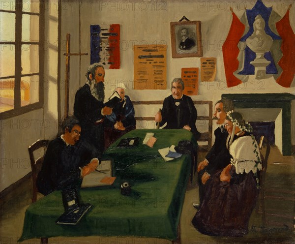 Mariage breton, 1913, oil on canvas, 60.5 x 73 cm, signed lower right: M. Borgeaud., Marius Borgeaud, Lausanne 1861–1924 Paris