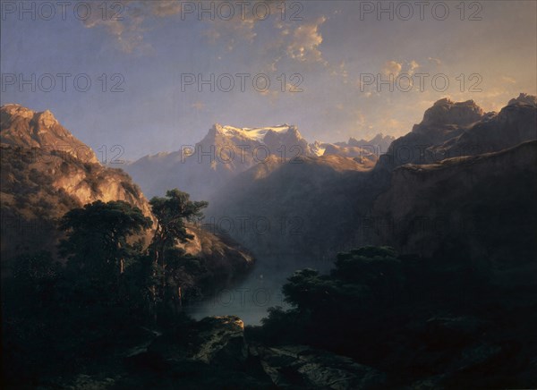 Lake Uri, 1849, oil on canvas, 194 x 260.5 cm, signed and inscribed lower right: A. Calame fc., Genève, Alexandre Calame, Vevey 1810–1864 Menton
