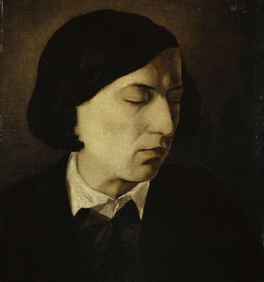 Portrait of Alexander Michelis, 1846, oil on cardboard, 33 x 31.1 cm, dated top right, incised: 46 13/2, Arnold Böcklin, Basel 1827–1901 San Domenico