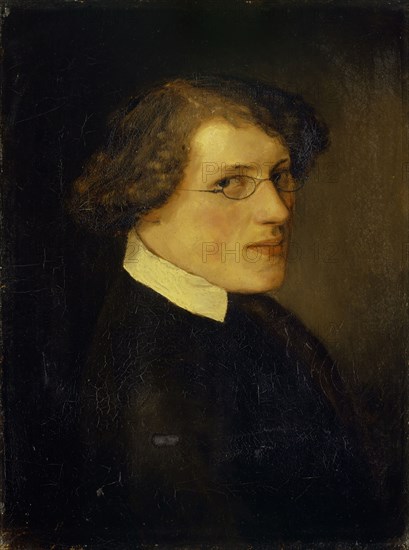 Portrait of Jakob Mähly as a student, 1848, oil on canvas, 32.6 x 24.4 cm, monogrammed and dated on the right: A. B., 1848, Arnold Böcklin, Basel 1827–1901 San Domenico