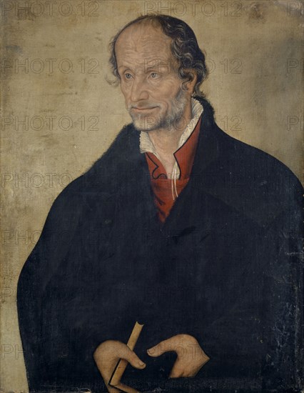 Portrait of Philipp Melanchthon, c. 1560-1580, oil on canvas, 72 x 55 cm, unsigned, Lucas Cranach d. J., Wittenberg 1515–1586 Weimar